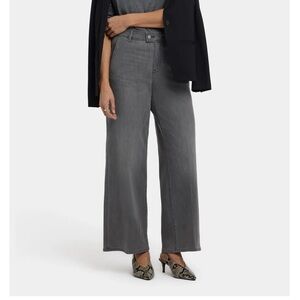 NYDJ Gray Barrel Leg Pants